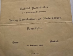 Gabriel and Franziska were evidently married in September 1918