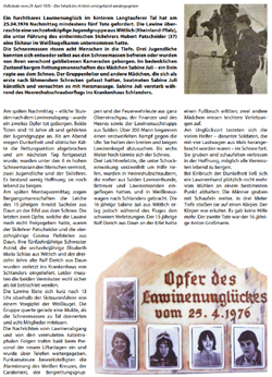 Excerpt from the anniversary publication of the mountain rescue service in Mals as PDF