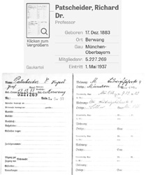NSDAP Mitgliedkartei - zur Ver&uuml;gung gestellt von &bdquo;Die Zeit&ldquo;