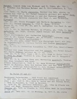 Click on the image to enlarge On page Z25 in the book by Dr. Richard Patscheider „Vom Oberrhein zum Etschquellraum“, Adam Schuchter and Eva Erhart are also listed