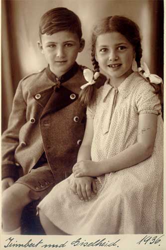 Irimbert mit seiner Schwester Giselheid (1936)